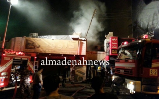 احتراق مطعم في الزرقاء بعد انفجار " جرة غاز "