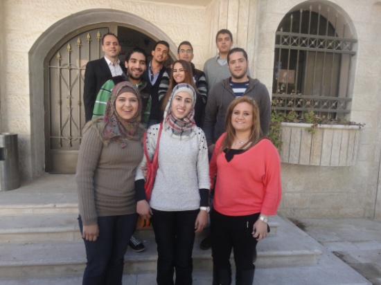وفد طلابي من الجامعة الألمانية الأردنية يزور المركز الوطني لحقوق الأنسان