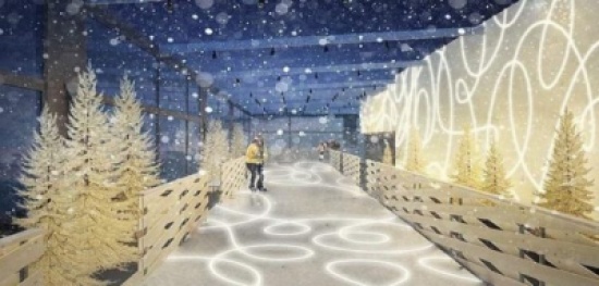 افتتاح حلبة للتزلج فوق سطح ناطحة سحاب في موسكو