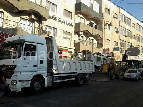 بالصور : حملة شاملة لإزالة بسطات جرش بالصور : حملة شاملة لإزالة بسطات جرش