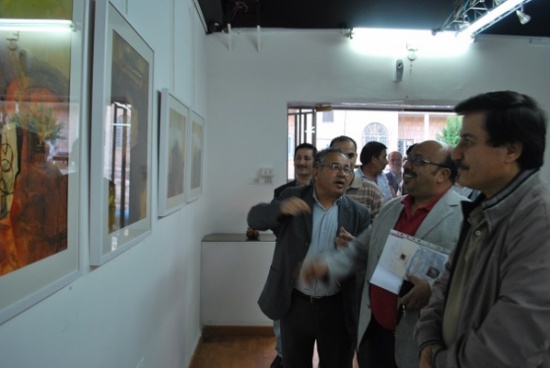 تحولات اللون.. ودهشة الإبهار في لوحات محمد عوض( صور )