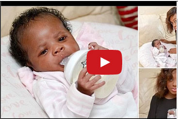 طفلة بعمر 3 ايام تُرضع نفسها