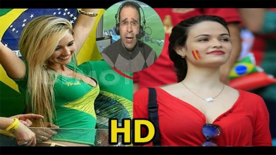 بالفيديو ... زلات المعلقين العرب عند مشاهدة مشجعة جميلة !