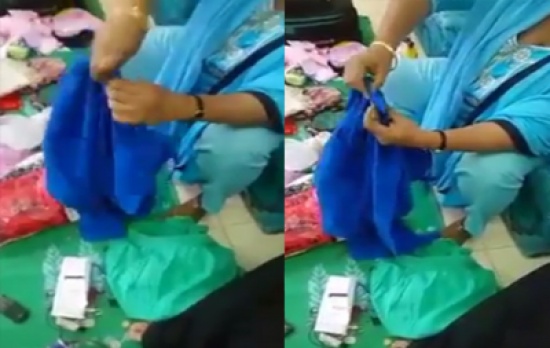 بالفيديو: شاهد ماذا وجدوا لدى الخادمه لحظة تفتيشها قبل خروجها النهائي