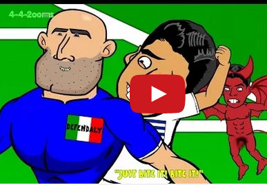 العالم يسخر من عضة لويس سواريز