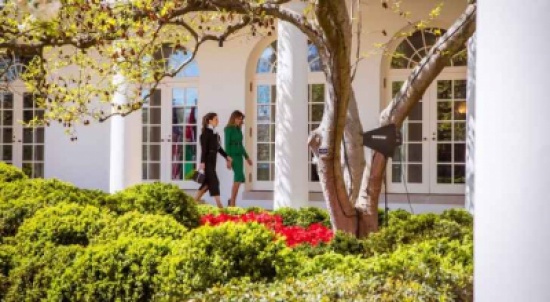 الملكة لميلانيا ترامب :'شكرا على حسن الضيافة'