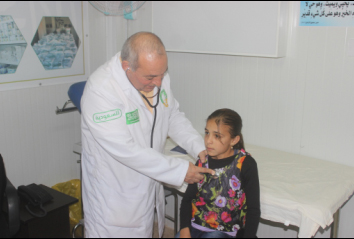 استمرار تقديم العلاج في العيادات التخصصية السعودية للاشقاء السوريين في مخيم الزعتري خلال أيام عيد الفطر