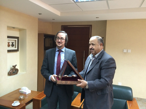 المياه تكرم مدير مشاريع الدعم الفني في وكالة GIZ المياه تكرم مدير مشاريع الدعم الفني في وكالة GIZ