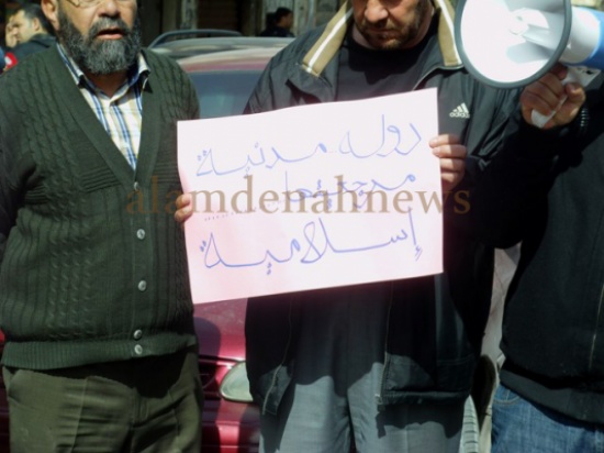 صور .. حراك جرش : نريد دولة مدنية مرجعيتها اسلامية