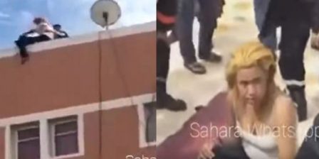 فيديو: إنقاذ بطولي لفتاة حاولت الانتحار بالمغرب فيديو: إنقاذ بطولي لفتاة حاولت الانتحار بالمغرب