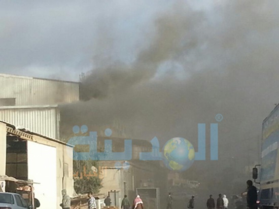 حريق في مصنع بهاشمية الزرقاء