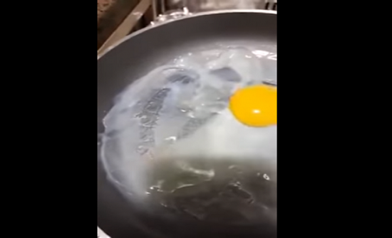 فيديو| 'بيض بلاستيك' يثير الذعر في مصر!