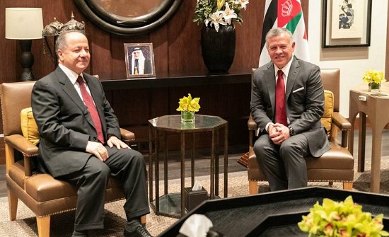 الملك يستقبل مسعود برزاني الرئيس السابق لإقليم كردستان العراق الملك يستقبل مسعود برزاني الرئيس السابق لإقليم كردستان العراق