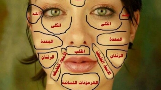 هذه هي الخريطة القديمة للوجه ستخبرك ما هو مرضك! هذه هي الخريطة القديمة للوجه ستخبرك ما هو مرضك!