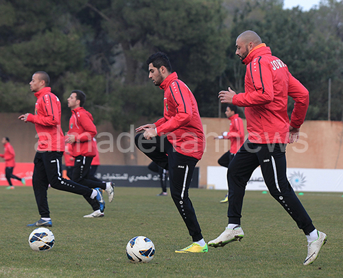 بالصور : تدريبات منتخب النشامى واستمرار غياب ويلكينز