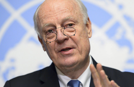 دي مستورا: أجريت مشاورات صريحة مع المعلم