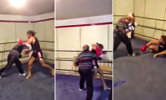 فيديو: عجوز يهزم ملاكماً محترفاً في 16 ثانية فيديو: عجوز يهزم ملاكماً محترفاً في 16 ثانية