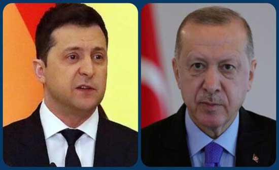 زيلينسكي: بحثت مع أردوغان نتائج قمة "الناتو" زيلينسكي: بحثت مع أردوغان نتائج قمة "الناتو"
