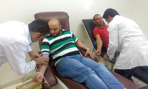 حملة في عجلون للتبرع بالدم لجرحى غزة حملة في عجلون للتبرع بالدم لجرحى غزة