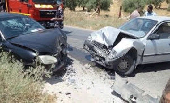 5 اصابات بحادث تصادم في طيبة اربد 5 اصابات بحادث تصادم في طيبة اربد