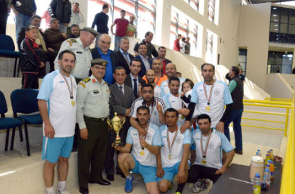 مباراة ودية في كرة القدم بين فريقي الطفيلة التقينه ومستشفى الأمير زيد العسكري