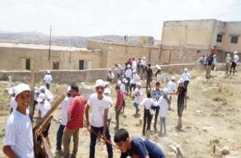 انطلاق المعسكر التطوعي لمركز شباب راسون