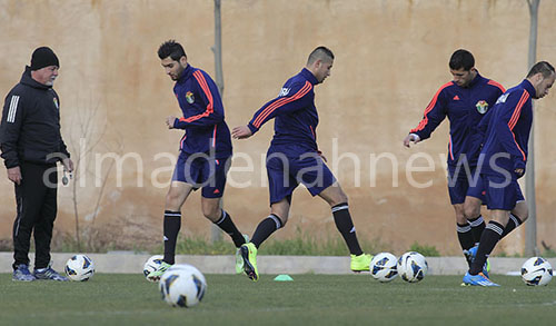 بالصور : 15 لاعباً في تدريبات المنتخب الوطني استعدادا للقاء سوريا