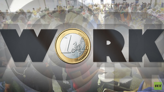 يورو للاجئ في ألمانيا مقابل كل ساعة عمل