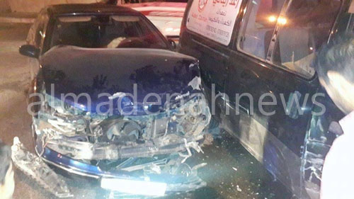 بالصور : اصابتان بحادث تصادم في اربد بالصور : اصابتان بحادث تصادم في اربد