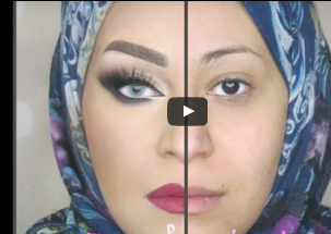 شاهد تأثير قوة المكياج في تغيير ملامح الفتاة