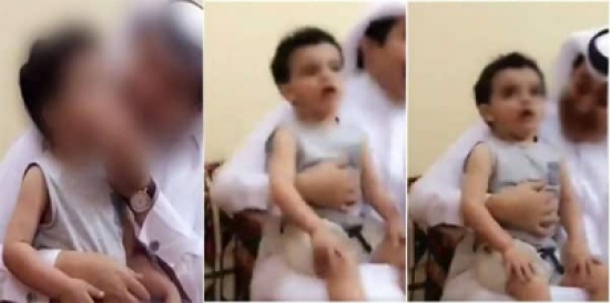 بالفيديو: شخص يجبر طفل على التدخين.. !