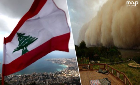 لبنان: اشتداد حدة العاصفة الرملية واقفال المدارس الاربعاء لبنان: اشتداد حدة العاصفة الرملية واقفال المدارس الاربعاء