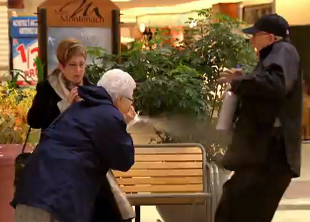 السيدة المصابة بالزكام