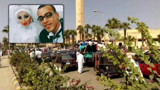 صور| مصرع عروسين يحول الزفة لـ"جنازة"