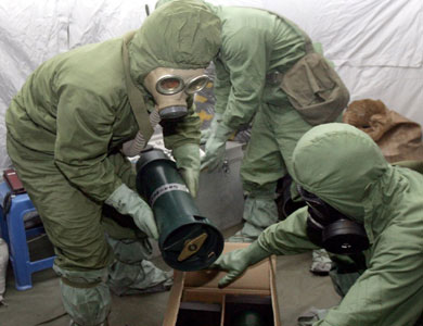 انتهاء مهلة تسليم كل الأسلحة الكيماوية في سوريا