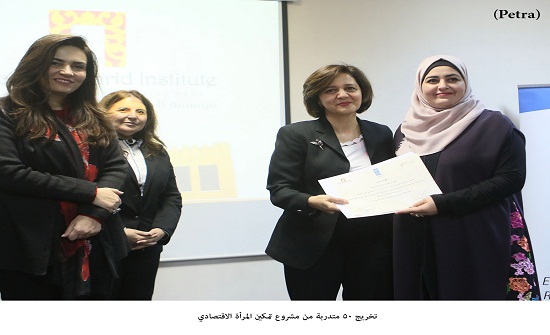 تخريج 50 متدربة من مشروع تمكين المرأة الاقتصادي