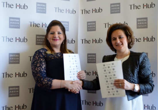 شبكة دينتسو ايجس والخبراء للدعاية والإعلان THE HUB  يدخلان في شراكة جديدة في الأردن