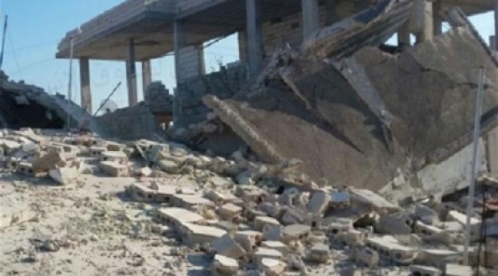 الطيران الروسي يدمر أجزاء من مشفى "المغارة" في حماة الطيران الروسي يدمر أجزاء من مشفى "المغارة" في حماة
