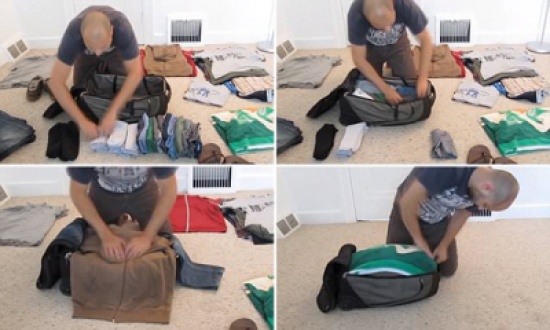 شاهد اسهل طريقة لترتيب حقيبة السفر