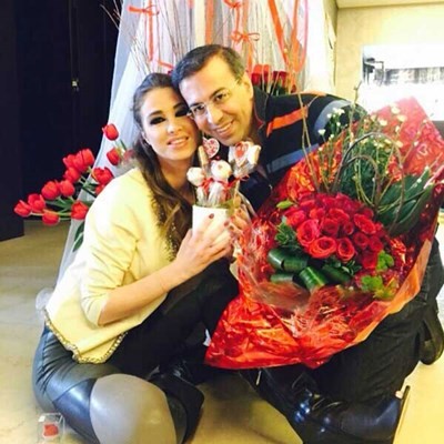 بالصور- هكذا احتفلت أنابيلا هلال وزوجها بـ "عيد الحب"