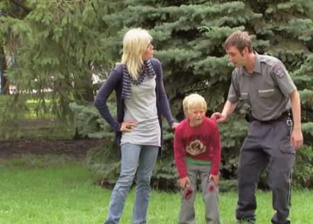 الطفل المصاب