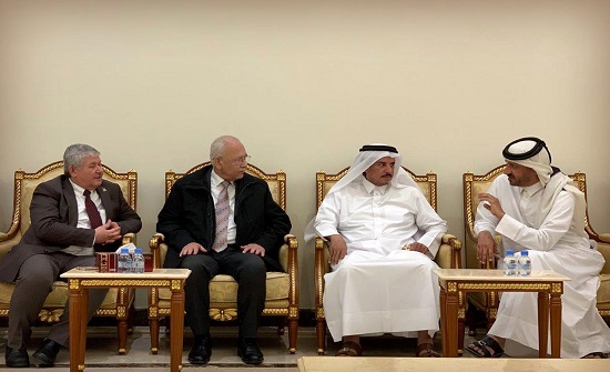 نقيب المهندسين يلتقي رئيس واعضاء جمعية المهندسين القطرية