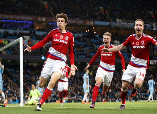 بالفيديو: "مانشستر سيتي" ينزف النقاط مجددا بهدف قاتل من "ميدلسبره"