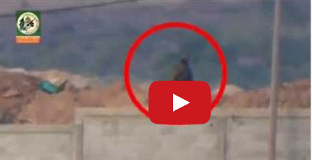 لحظة قنص جندي إسرائيلي من قبل كتائب القسام