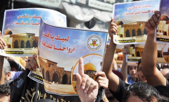 " القدس تنتصر " .. مهرجان حاشد نصرة للأقصى في مجمع النقابات " القدس تنتصر " .. مهرجان حاشد نصرة للأقصى في مجمع النقابات