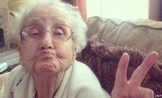 بالصور.. أشهر عجوز على الإنترنت تقاوم السرطان بموقع "انستغرام"