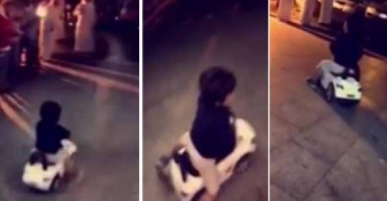 شاهد هذا المفحط الصغير