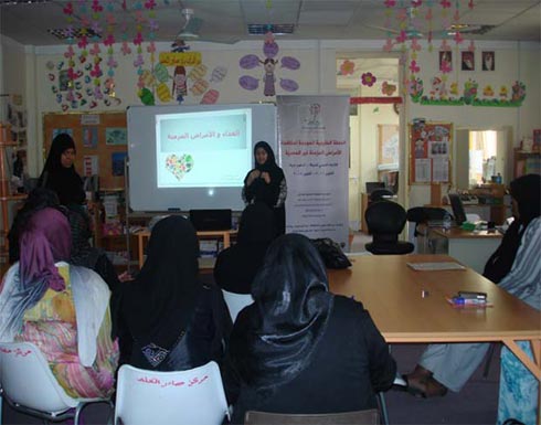 محاضرة بلواء بني عبيد عن اهمية الغذاء الصحي وممارسة الرياضة