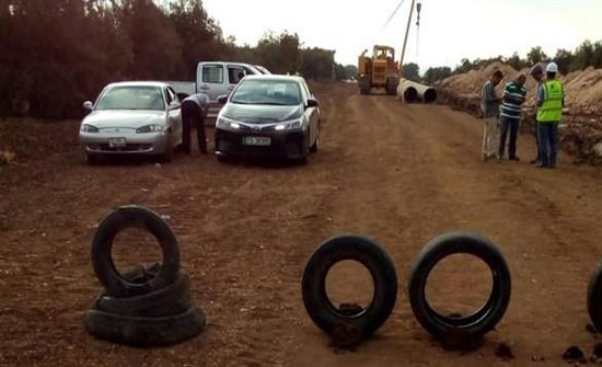 احتجاجات تُوقف العمل بخط الغاز الإسرائيلي في اربد