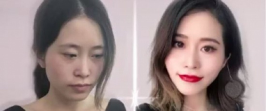 شَاهَدَ الفيديو 26 مليون شخص.. فتاة تضع مكياجاً باستخدام الطعام وشعر زملائها.. شكلها بعده أجمل!